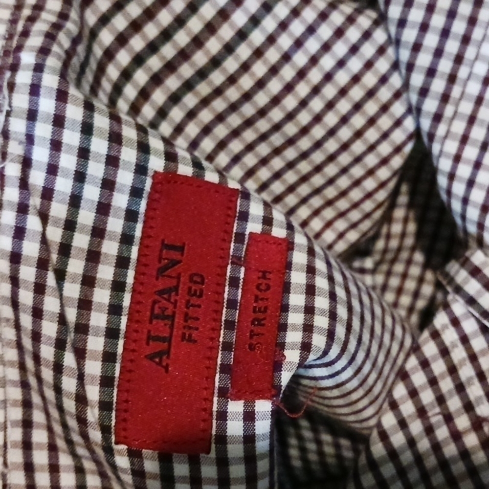 Alanfi Men's Slim-Fit  Easy-Care Business Casual Button Down Shirt. Size Xl. - Picture 12 of 12